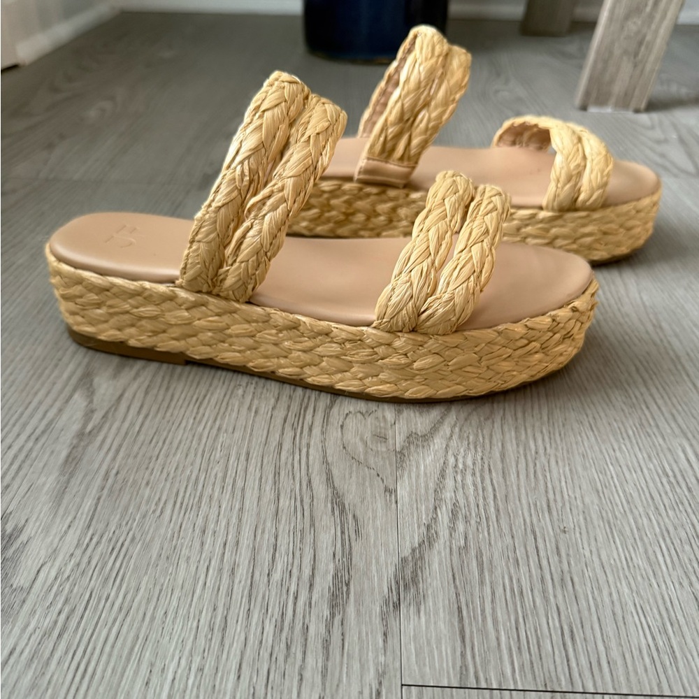 Tan Platform Sandals - Picture 4 of 7